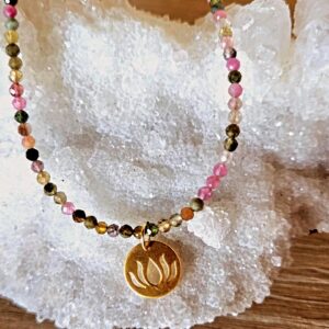 multicolored tourmaline necklace